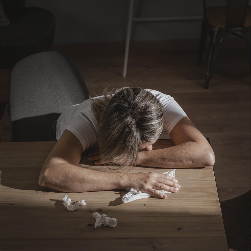 Women lying on a table